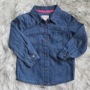 Denim Cat & Jack Button down (Girl)